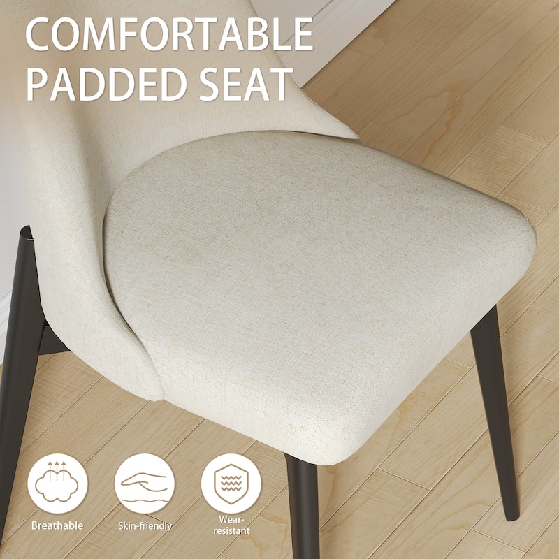 Dining Chairs Kitchen Chairs with Wood Legs Set of 4