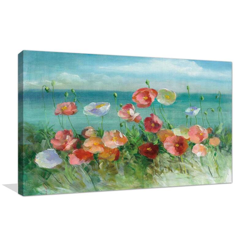 "Coastal Poppies" Print on Canvas