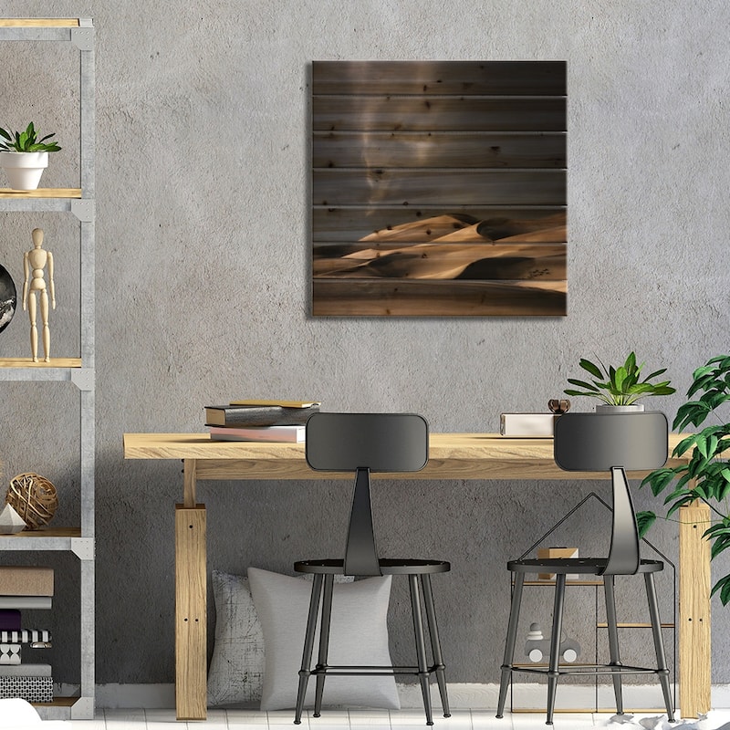 Nature Heals And Cheers... Print On Wood by Yvette Depaepe - Multi-Color