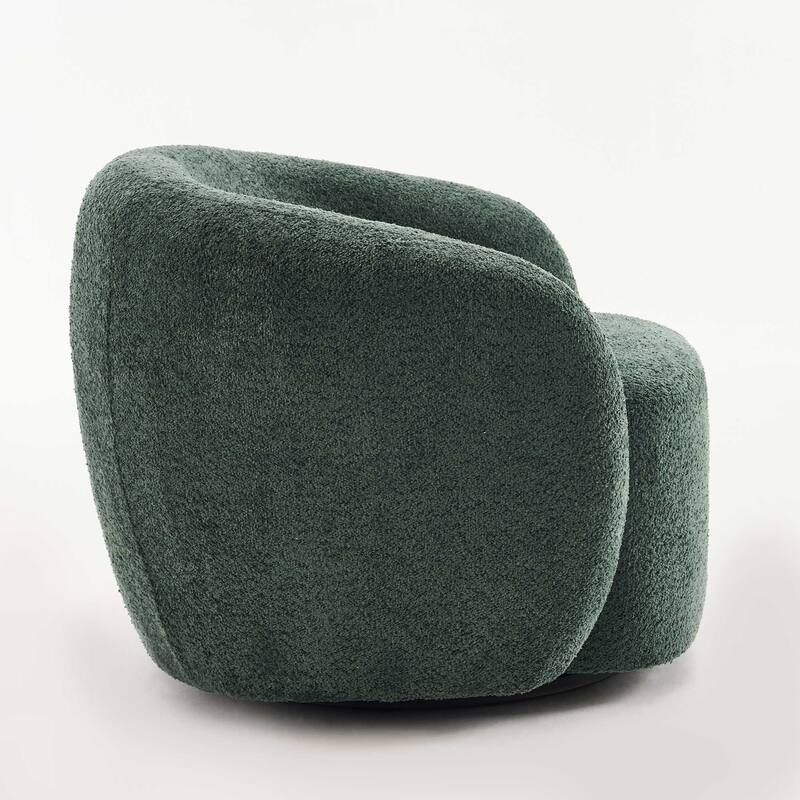 Mid-Century Modern Accent Chair, Soft Padded Single Sofa