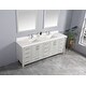preview thumbnail 106 of 127, Willow Collection 84 in W x 22 in D x 36 in H Aberdeen Double Bowl Sink Bathroom Vanity with Countertop