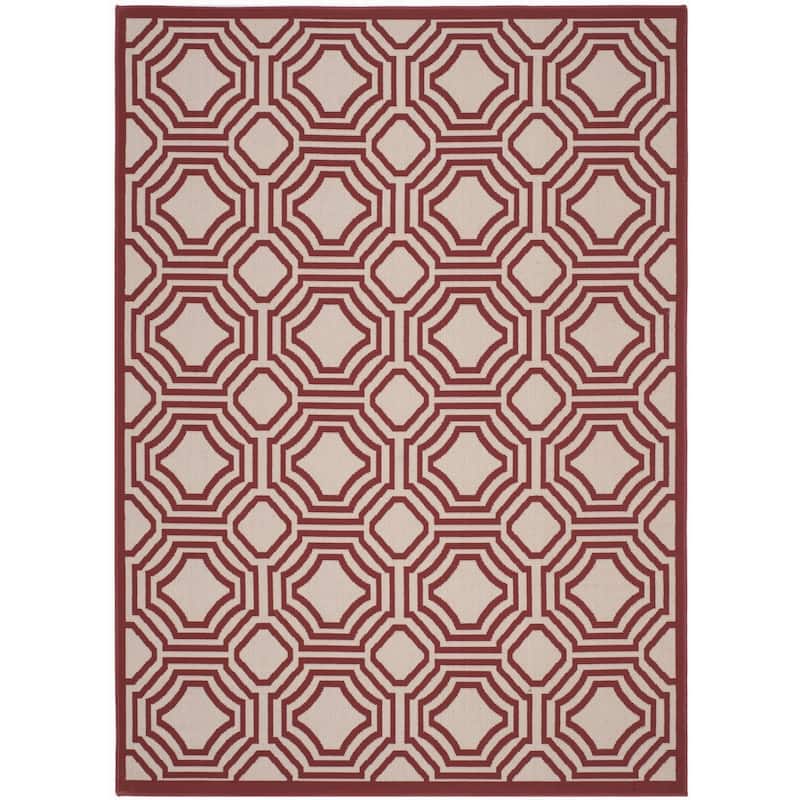 SAFAVIEH Veranda Indoor/ Outdoor Waterproof Patio Backyard Rug - 6'7" x 9'