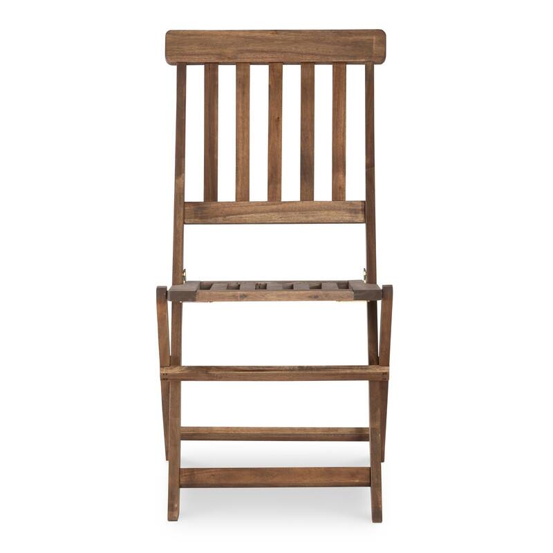 Linon Catalan Three-Piece Cafe Teak Set
