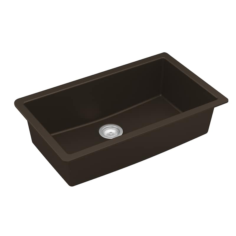 Karran Undermount 32.5 in. Large Single Bowl Quartz Kitchen Sink