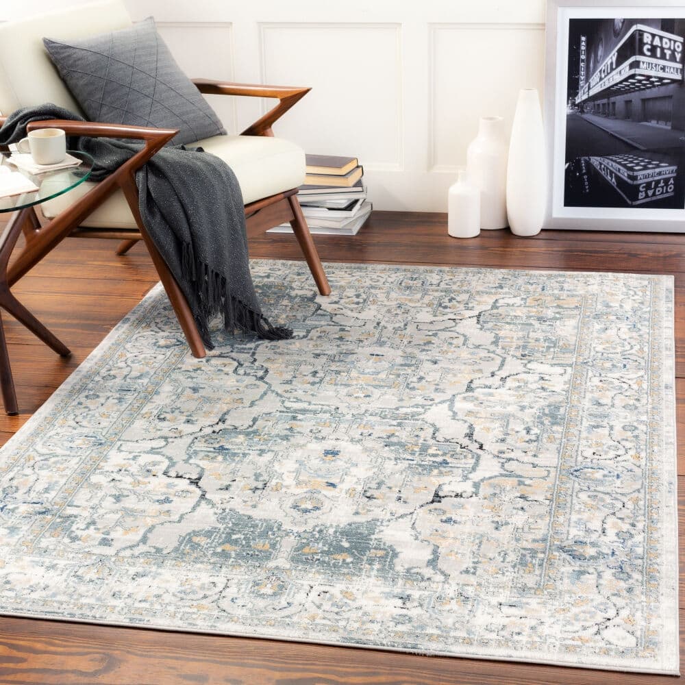 Livabliss Karenin Traditional Border Area Rug