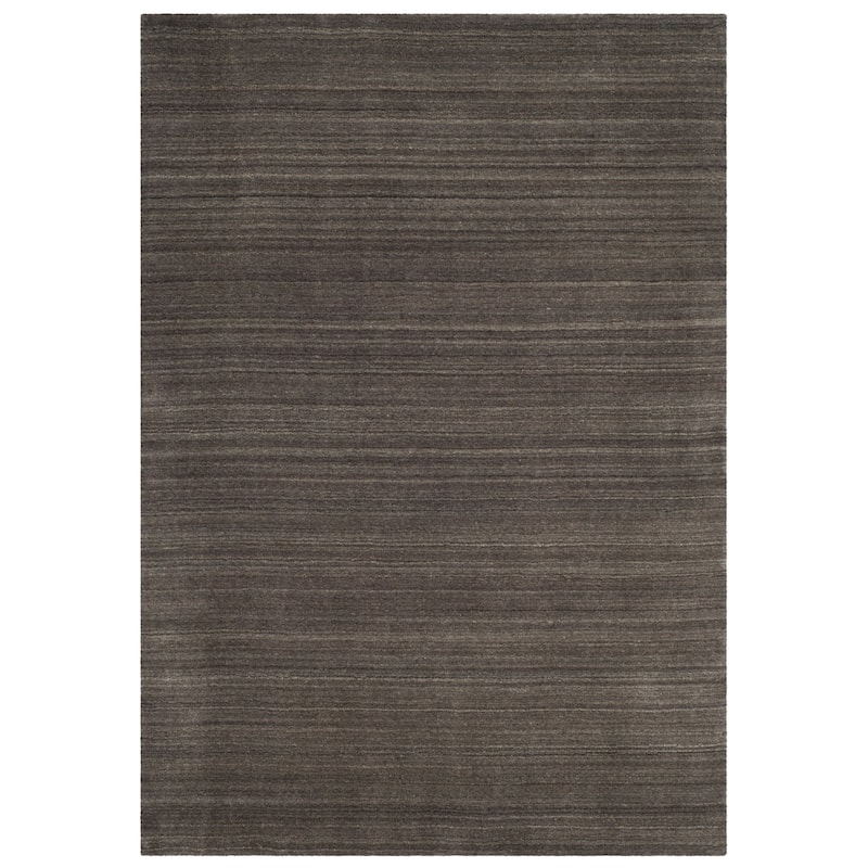 SAFAVIEH Handmade Himalaya Jessika Modern Wool Rug - 4' x 6' - Charcoal - Rectangle
