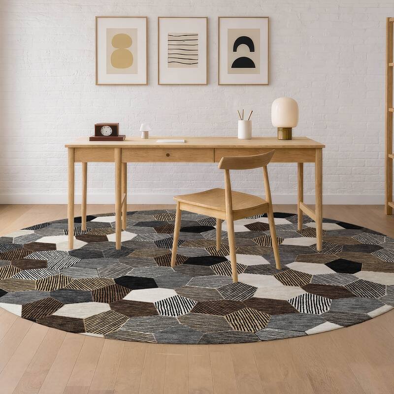 Machine Washable Indoor/ Outdoor Modern Loyd Chantille Rug