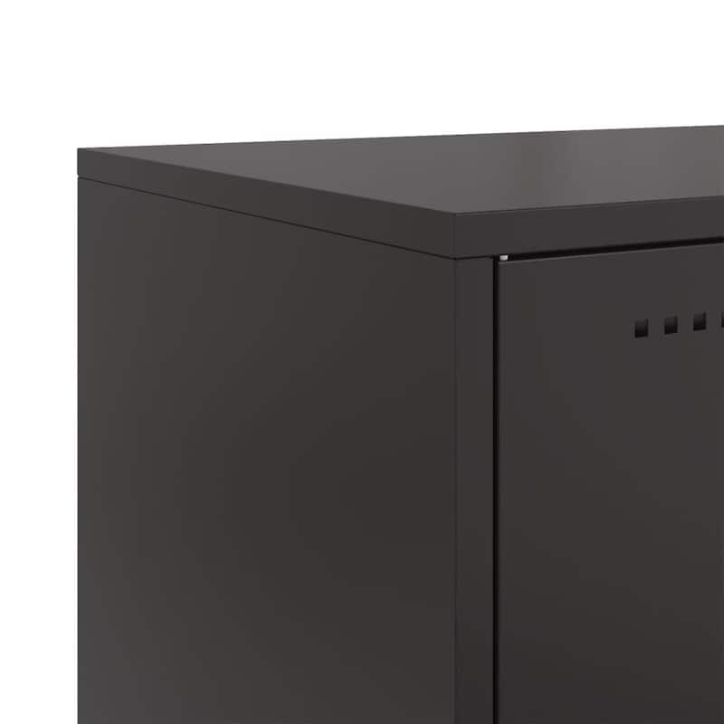 vidaXL Sideboard Storage Cupboard Living Room Furniture Cold-rolled Steel - 15.4 x 39.6 x 42.1