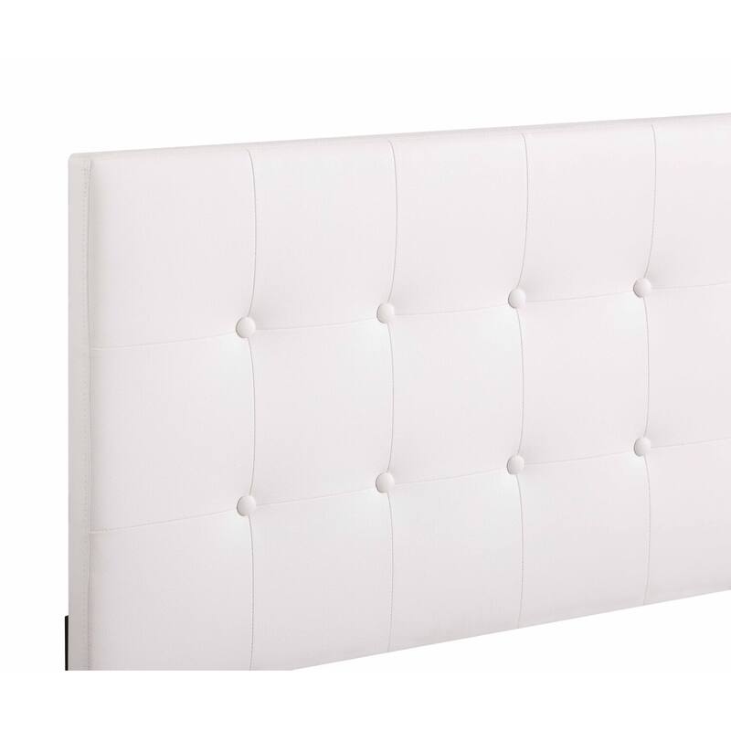 City Chic Bed - Modern Tufted Bed Frame, WHITE