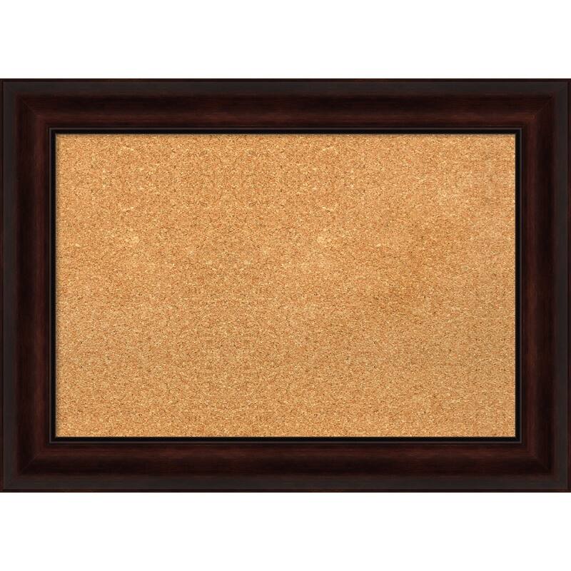 Coffee Bean Brown Framed Cork Bulletin Memo Board
