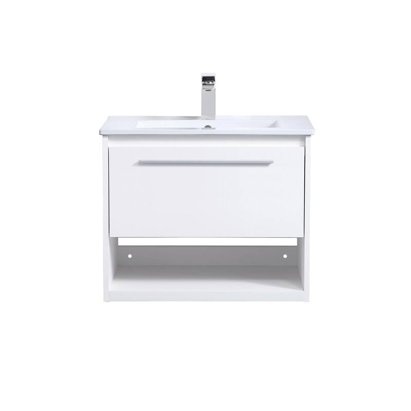 Shore 24 - 30 Inch Single Bathroom Vanity - White - 24 Inches