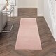 preview thumbnail 109 of 183, Nourison Essentials Solid Contemporary Indoor/ Outdoor Area Rug 2'2" x 10' Runner - Pink