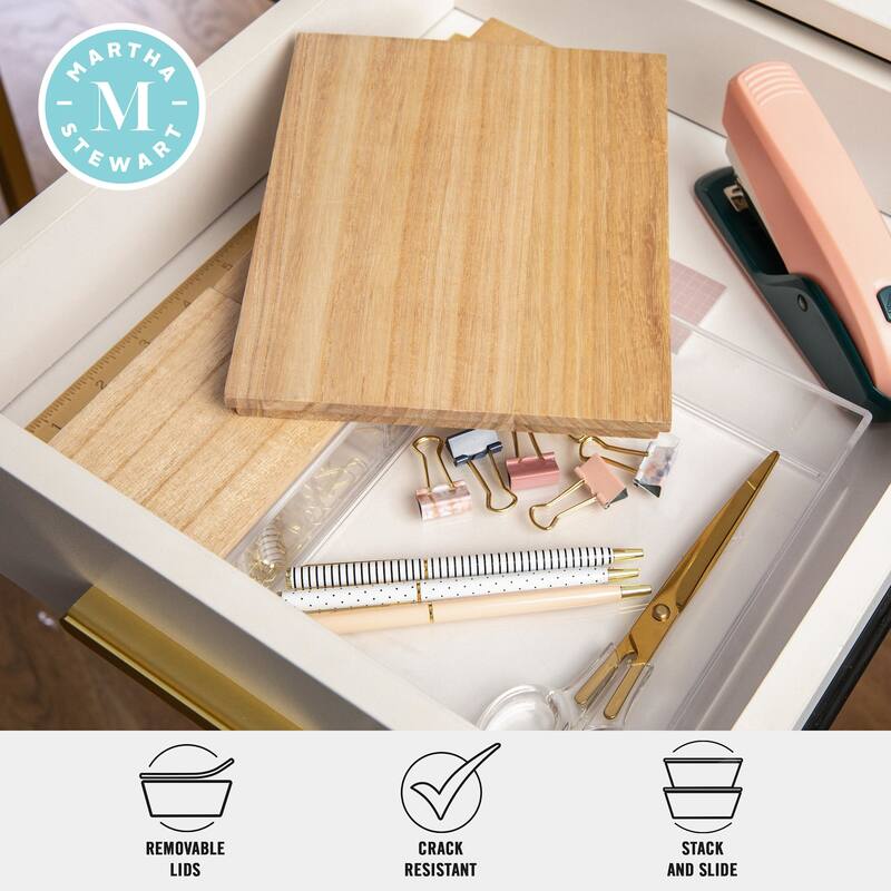 Flash Furniture BE-PB3317-WD-3-MS Brody 2" Tall Office Organizer with