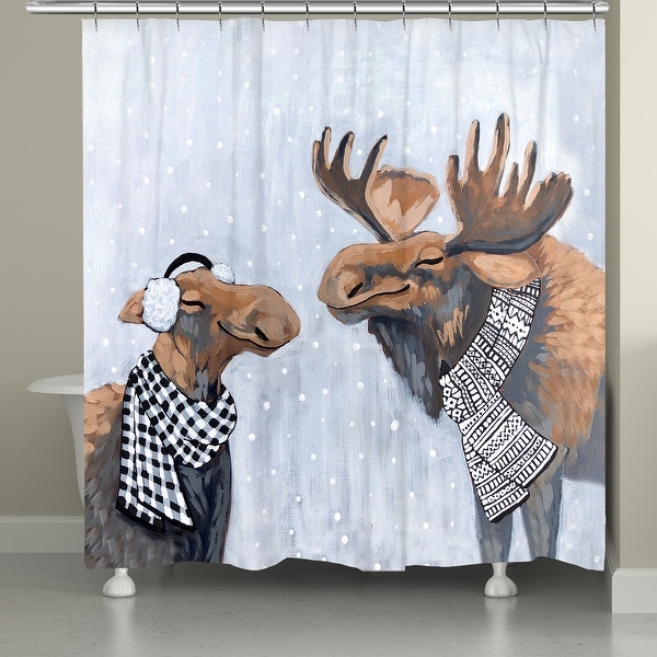 Moose shower curtain sale