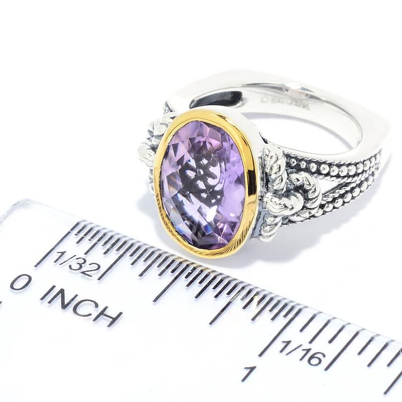 925 Sterling Silver Pink Amethyst Ring
