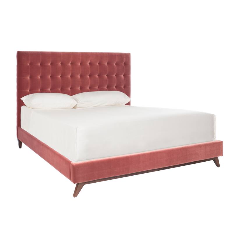SAFAVIEH Couture Tsarina Velvet Tufted Queen Bed