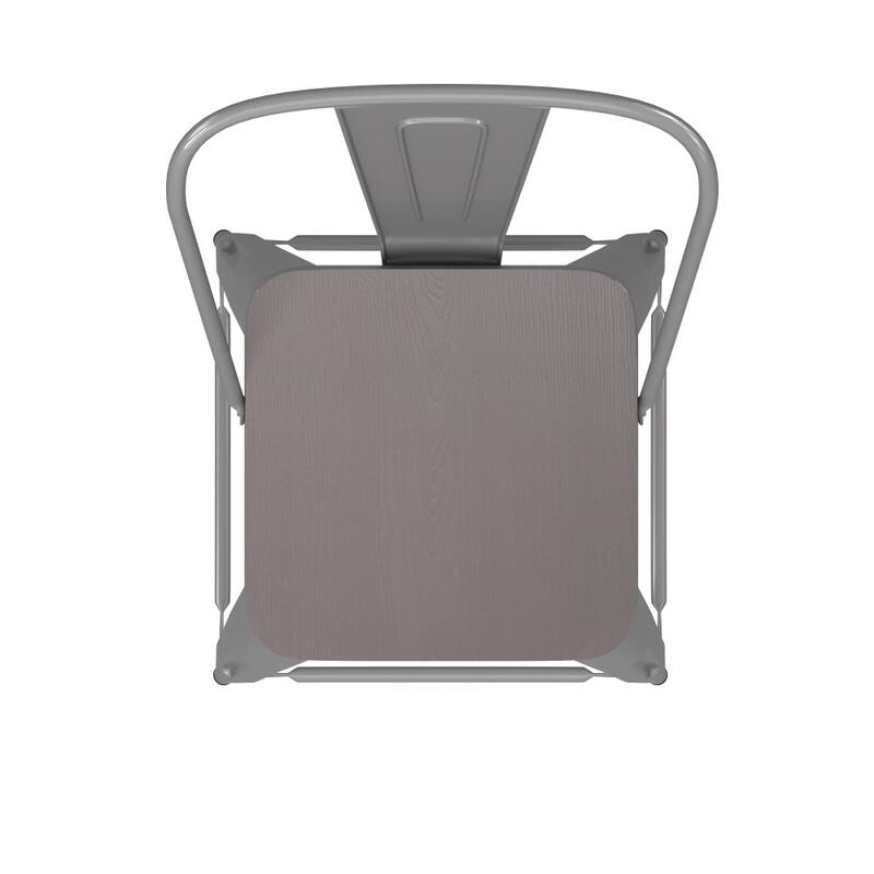All-Weather Commercial Counter Stool with Removable Back & Poly Resin Seat