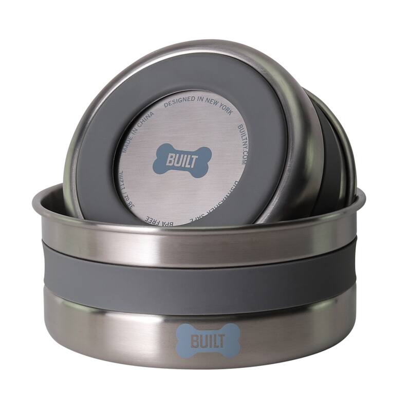 Built Stainless Steel Dog Bowl - 64 Oz