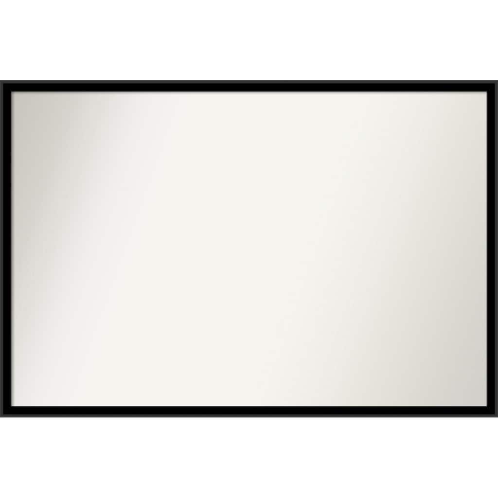 Incline Non-Beveled Wood Framed Wall Mirror