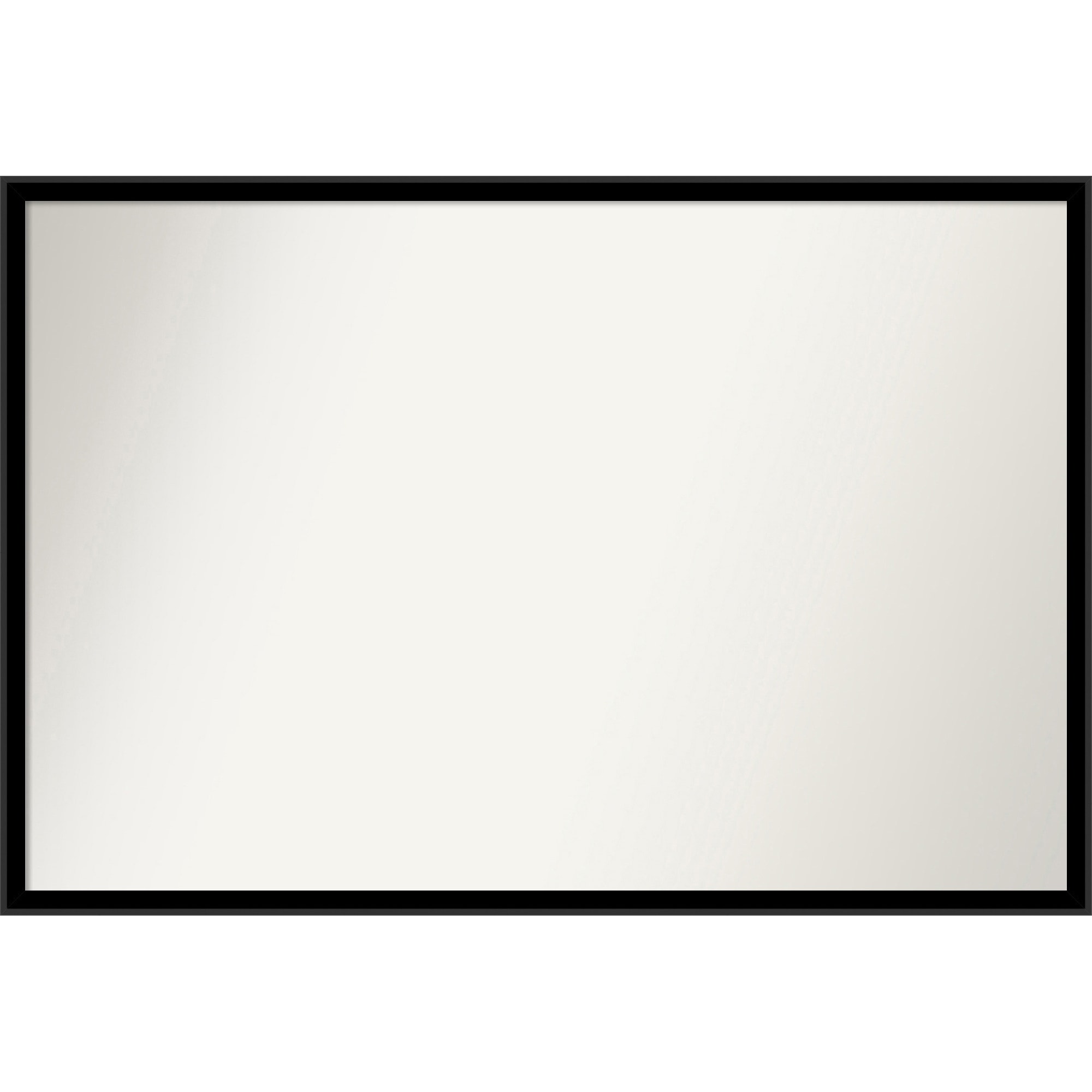 Incline Non-Beveled Wood Framed Wall Mirror