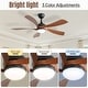 preview thumbnail 60 of 118, Sofucor 45/52 Inch Ceiling Fan with Remote & Lights Quiet DC Motor 5 Blade High CFM Modern Fan
