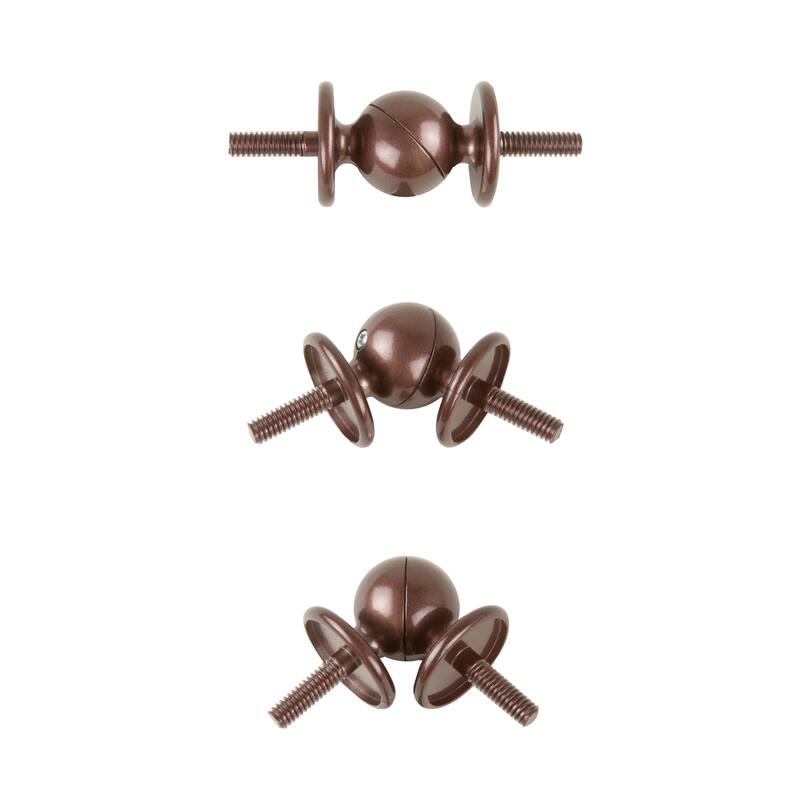InStyleDesign Screw-in Corner Connector for 1" rod - Bronze