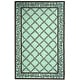 preview thumbnail 29 of 105, SAFAVIEH Handmade Chelsea Kimber Trellis French Country Wool Rug 3'9" x 5'9" - Blue/Brown - Rectangle