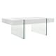 preview thumbnail 7 of 41, SAFAVIEH Jacob Glass Leg Rectangular Coffee Table - 43.3" W x 23.6" L x 15.7" H