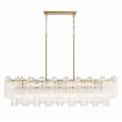 Crystorama Lighting Group ADD-317-CL Addis 14 Light 52" Wide Crystal