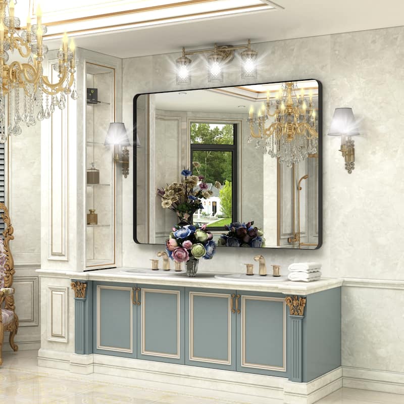 QuivaraView Rectangular Aluminum Framed Bathroom Vanity Mirror