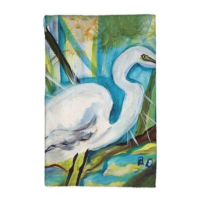 Betsy's Great Egret Kitchen Towel - 16x25