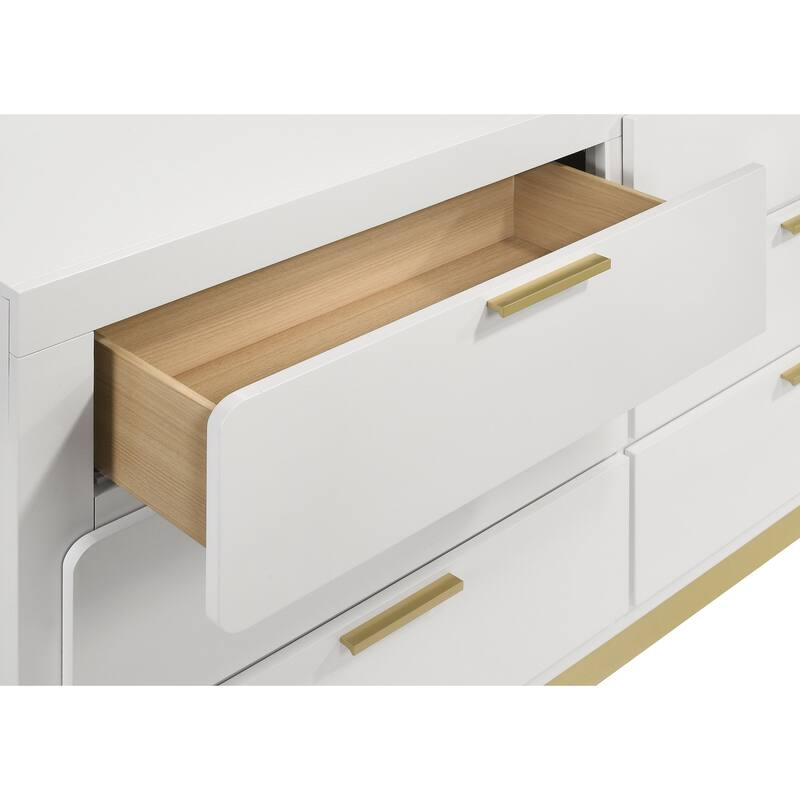 Caraway Contemporary Wood 6-drawer Dresser