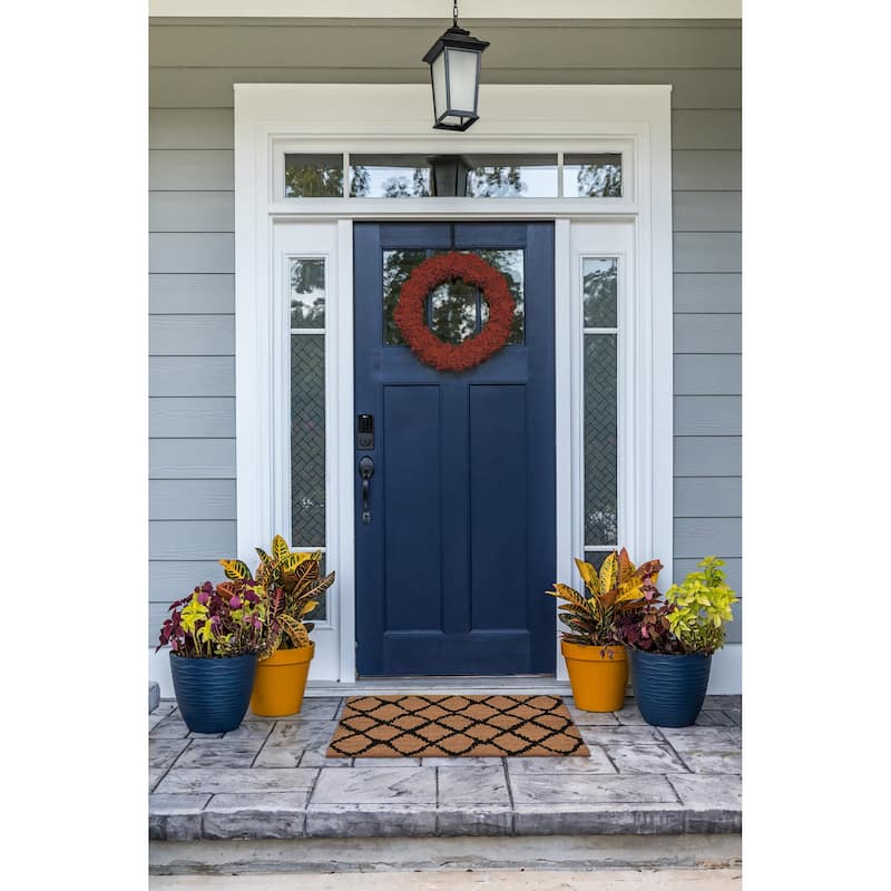 Liora Manne Trellis Coir Welcome Door Mat (1'6" x 2'6")