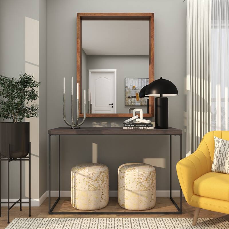 Metal Room Accent Lamp with Dome Shade - Gold & Black - Roche River Decor