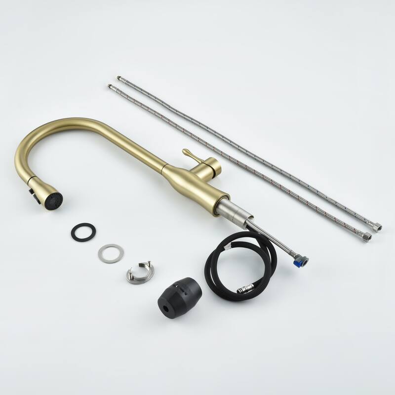 Topcraft Single Handle Pull Down Kitchen Sink Faucet