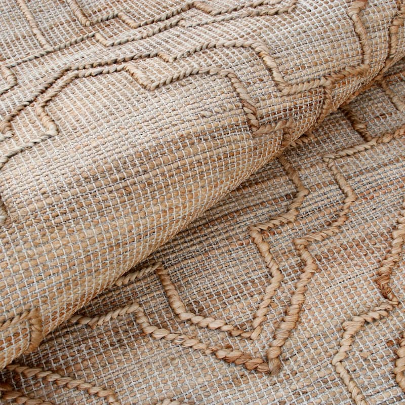 Sevita Natural Trellis Modern Area Rug