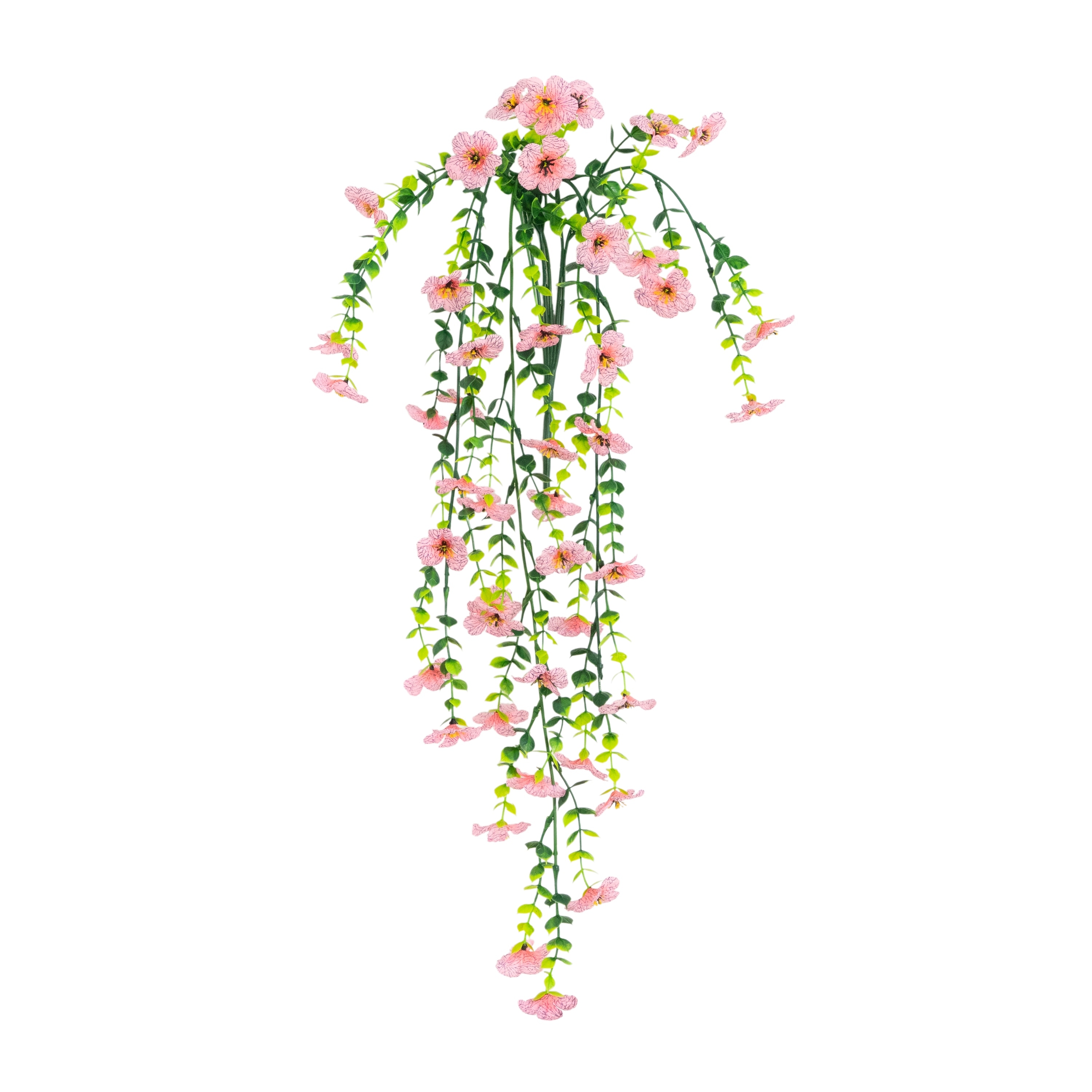 31-in UV Resistant Artificial Daisy Hanging Plant - Set of 6