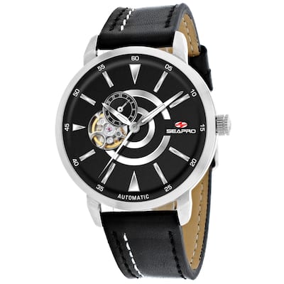 Seapro Men's Elliptic Black Dial Watch - SP0140 - 6 (36)