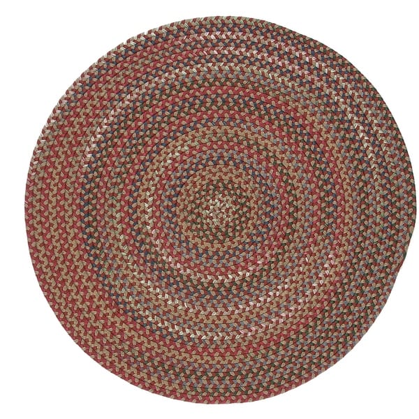 Colonial Mills Wayland Rustic Farmhouse Braided Multicolor Round