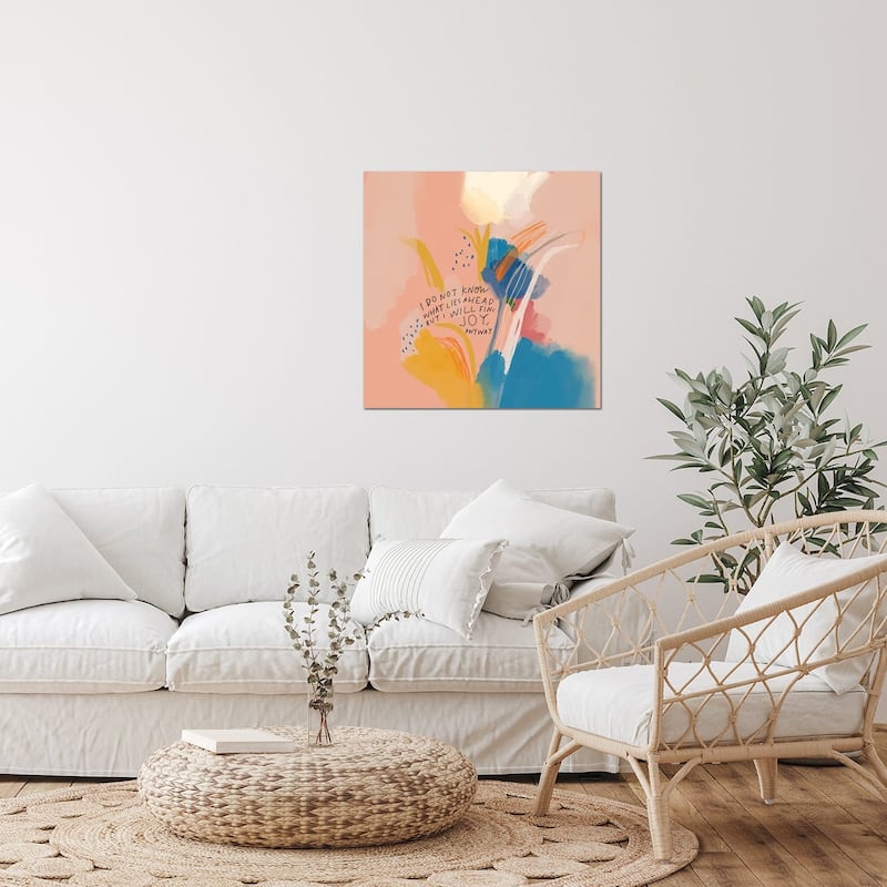 Joy Anyway Print On Acrylic Glass by Morgan Harper Nichols
