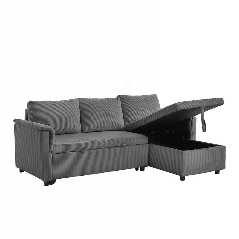 Versatile Convertible Sectional Sofa with Storage and Adjustable Backrest for Ultimate Comfort