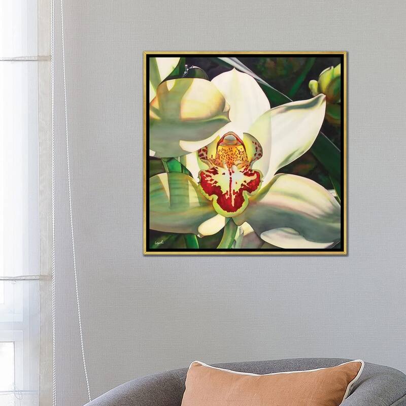 iCanvas "Pale Orchid III" by Lisa Lopuck Framed Canvas Print
