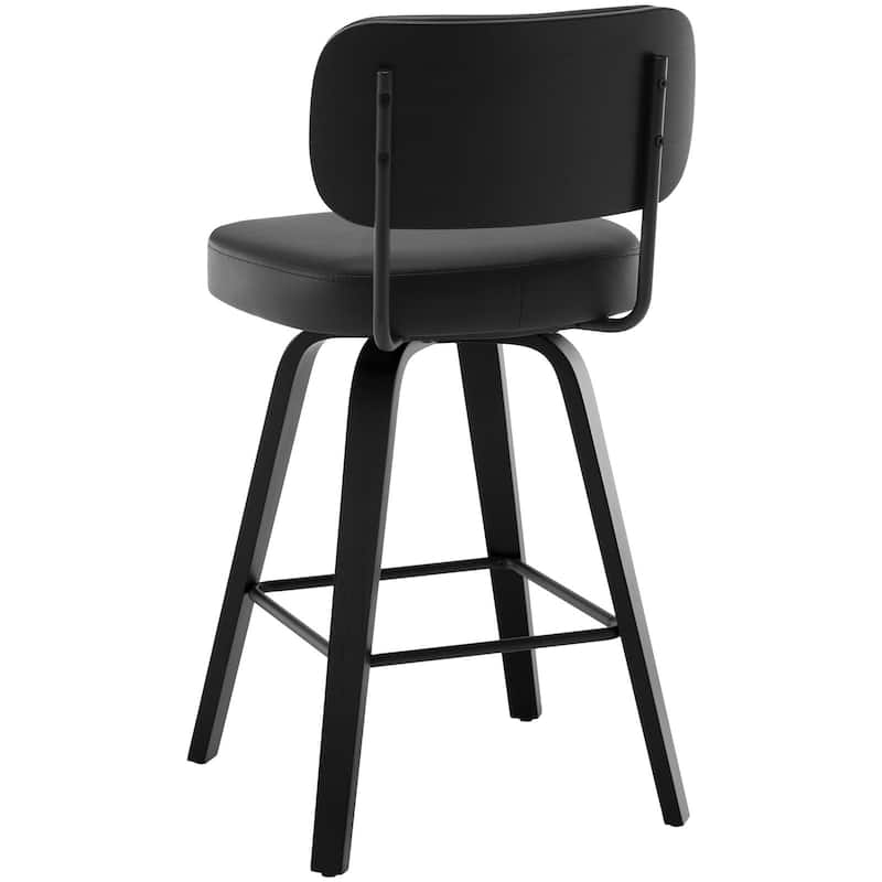 26"/29" Swivel Counter/Bar Stools with Black Bentwood Legs