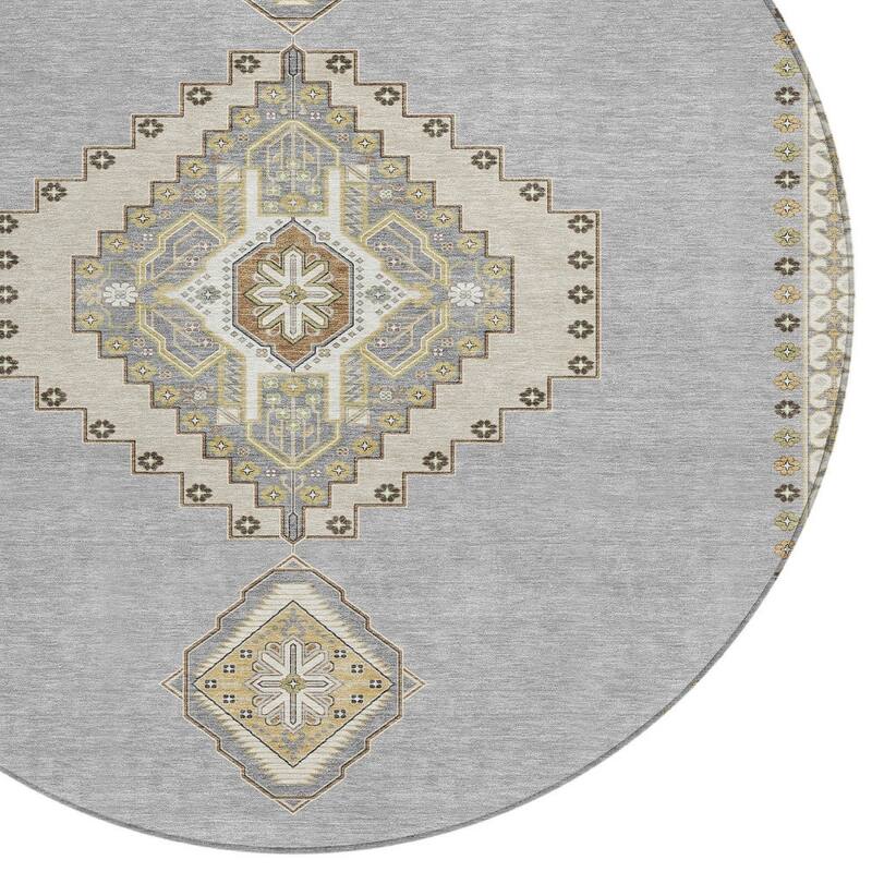 HomeRoots Oriental Traditional Rectangle Outdoor Rug