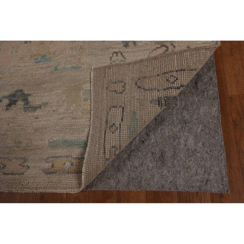 Vegetable Dye Oushak Oriental Area Rug Hand-Knotted Wool Carpet - 8'5"x 10'0"