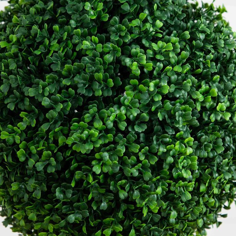 Potted Triple Boxwood Ball Outdoor Artificial Topiary Tree - 5'