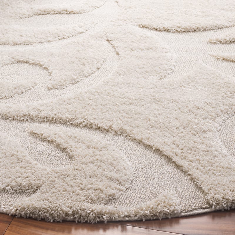 SAFAVIEH, Florida Shag Eilis Scroll Pattern 1.2-inch Thick Shag