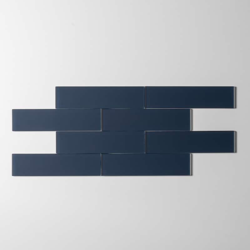 2 in. x 8 in. Glass Subway Wall Tile