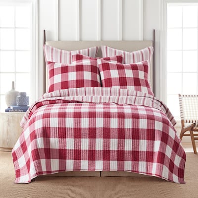 Camden Red Full/Queen Quilt Set - Levtex Home