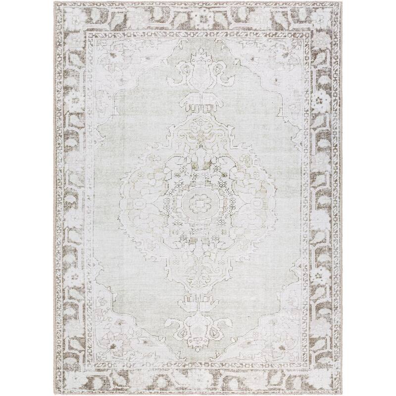Our PNW Home x Livabliss Rainier Updated Traditional Washable Area Rug - 2' x 2' 11" - Light Gray - Rectangle